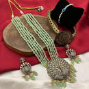 FS Collection Gold Plated Austrian Stone Pearls Necklace Set
