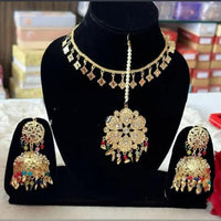 FS Collection Gold Plated Beads Necklace Set