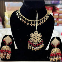 FS Collection Gold Plated Beads Necklace Set