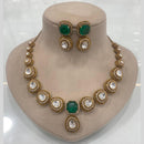 FS Collection Gold Plated Crystal Stone Necklace Set