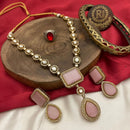 FS Collection Gold Plated Crystal Stone Necklace Set