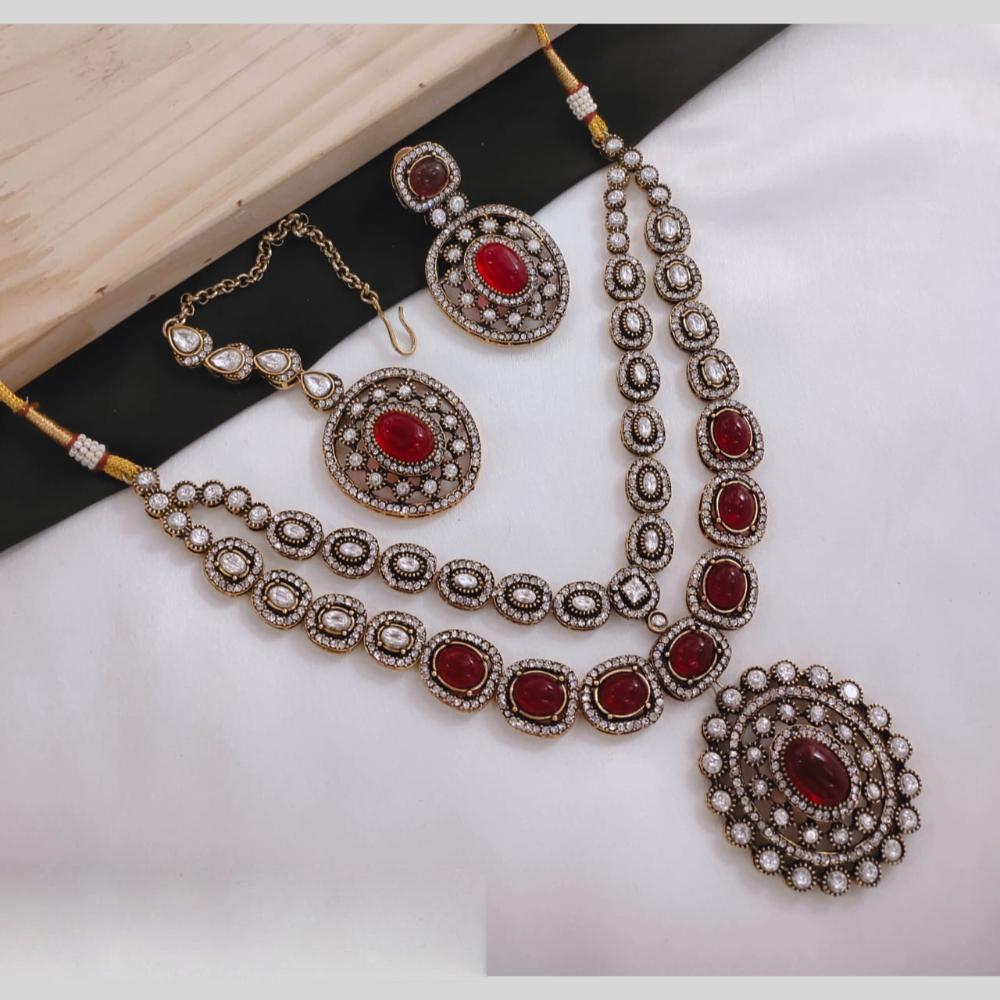 FS Collection Gold Plated Necklace Set