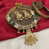 FS Collection Gold Plated Necklace Set