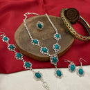 FS Collection Silver Plated Necklace Set