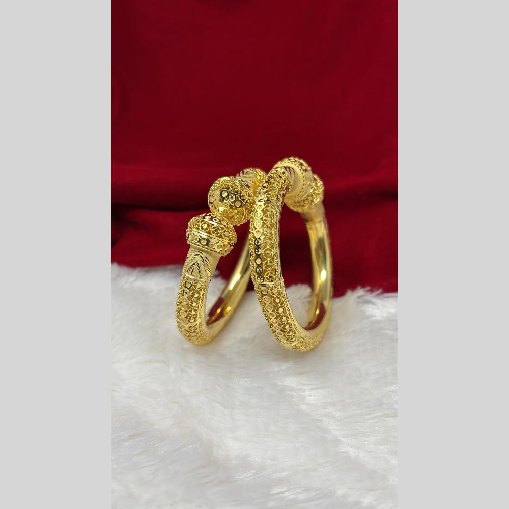 FS Collection Gold Plated Bangle Set