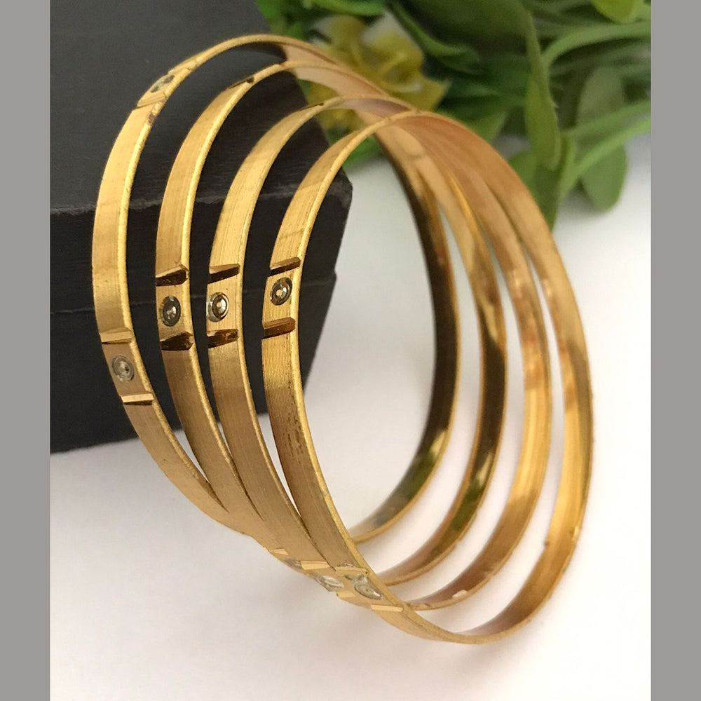 FS Collection Gold Plated Bangle Set