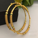 FS Collection Gold Plated Meenakari Bangle Set
