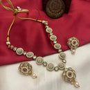 FS Collection Gold Plated Crystal Stone Necklace Set