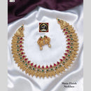 FS Collection Gold Plated Pota Stone Necklace Set