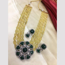 FS Collection Gold Plated Beads And Crystal Stone Necklace Set