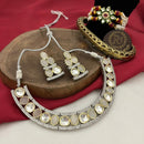 FS Collection 2Tone Plated Crystal Stone Necklace Set