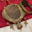 FS Collection Traditional Pota Stone And Temple Necklace Set