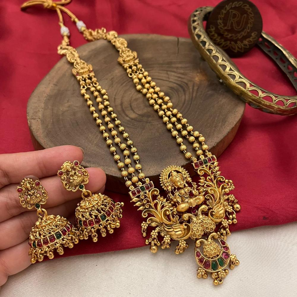 FS Collection Temple Jewelry Set with Pota Stones