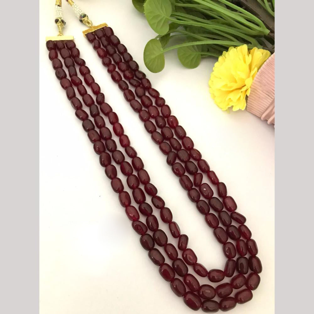 FS Collection Beads Long Multi-Layer Mala Necklace for Festive & Party Wear