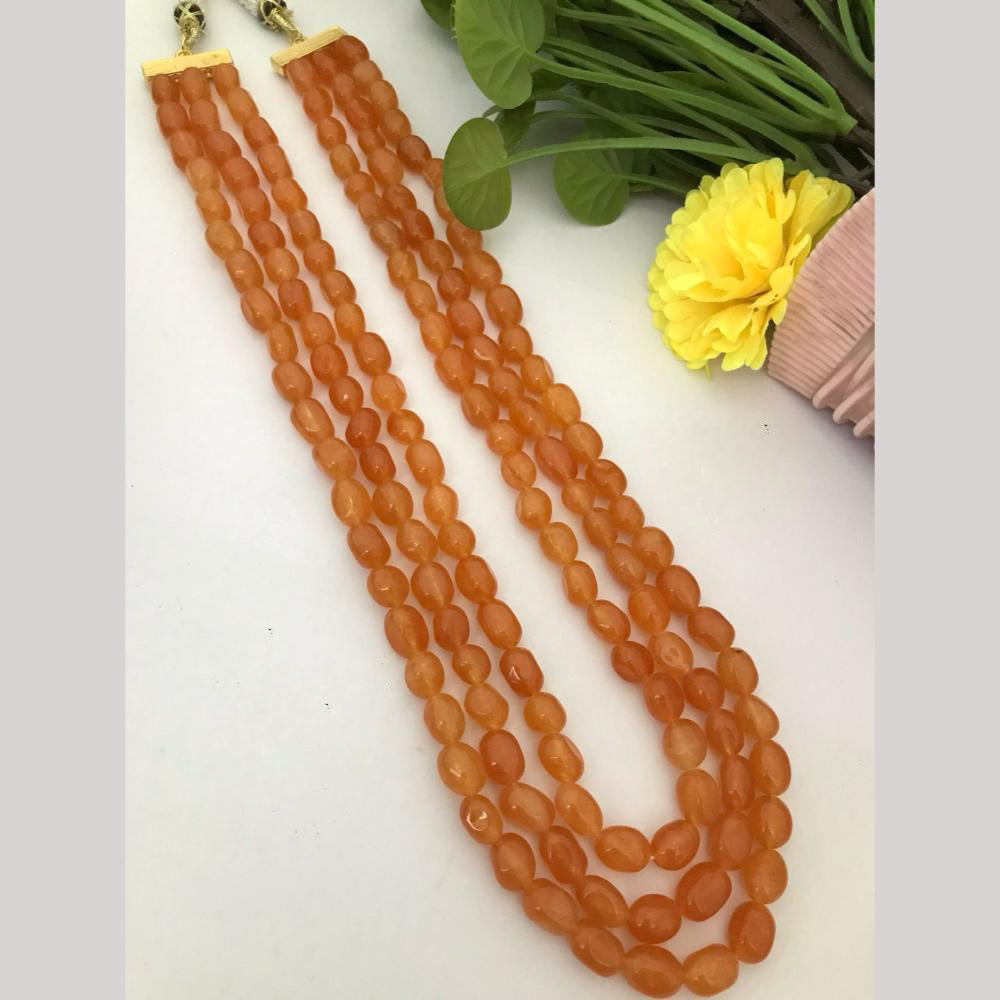 FS Collection Beads Long Multi-Layer Mala Necklace for Festive & Party Wear