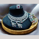 FS Collection Designer Silver Plated American Diamonds Jewelry Combo