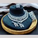 FS Collection Designer Silver Plated American Diamonds Jewelry Combo