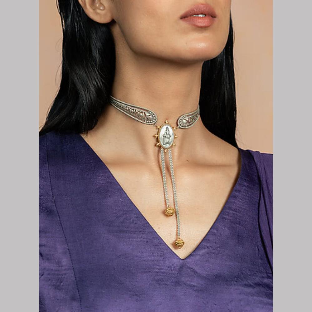 Fs Collection 2 Tone Temple Necklace