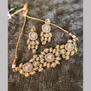 Fs Collection Gold Plated Kundan Necklace Set