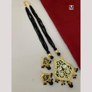 FS Collection Classic Gold Plated Beads Stylish Jewelry for Traditional Outfits Necklace Set