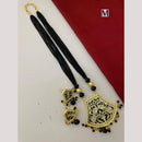 FS Collection Classic Gold Plated Beads Stylish Jewelry for Traditional Outfits Necklace Set