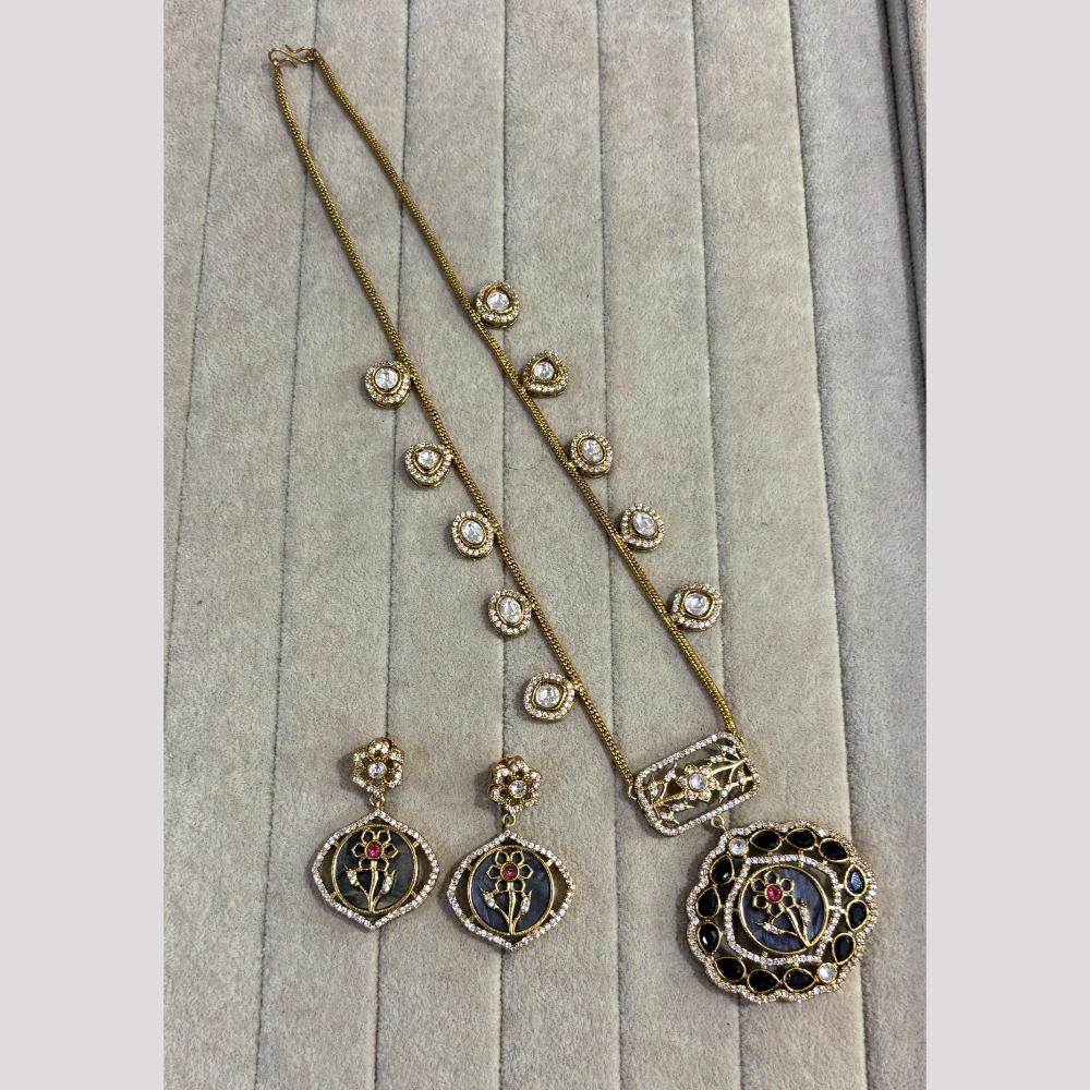 FS Collection Designer Gold Plated Crystal & Austrian Stone for a Timeless Look Necklace Set