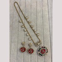 FS Collection Designer Gold Plated Crystal & Austrian Stone for a Timeless Look Necklace Set