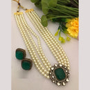 FS Collection Designer Crystals and Pearls Long Necklace Set