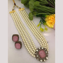 FS Collection Designer Crystals and Pearls Long Necklace Set