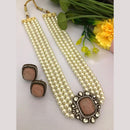 FS Collection Designer Crystals and Pearls Long Necklace Set