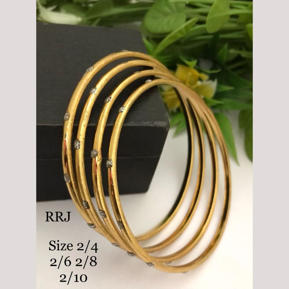 FS Collection Traditional Gold-Plated Bangle Set