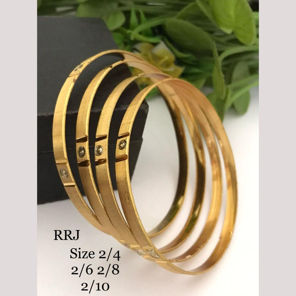 FS Collection Traditional Gold-Plated Bangle Set