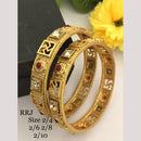 FS Collection Festive Wear Gold-Plated Pota Bangle Set