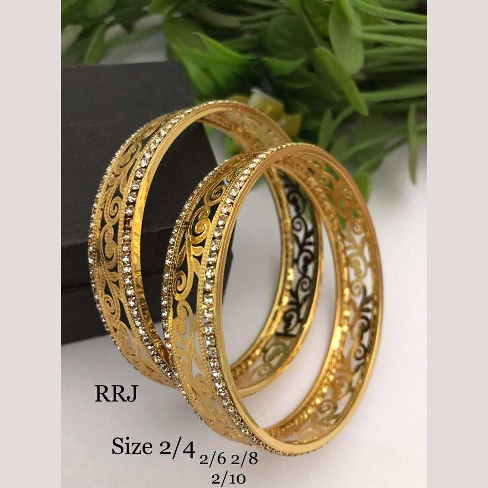 FS Collection Traditional Gold-Plated Bangle Set