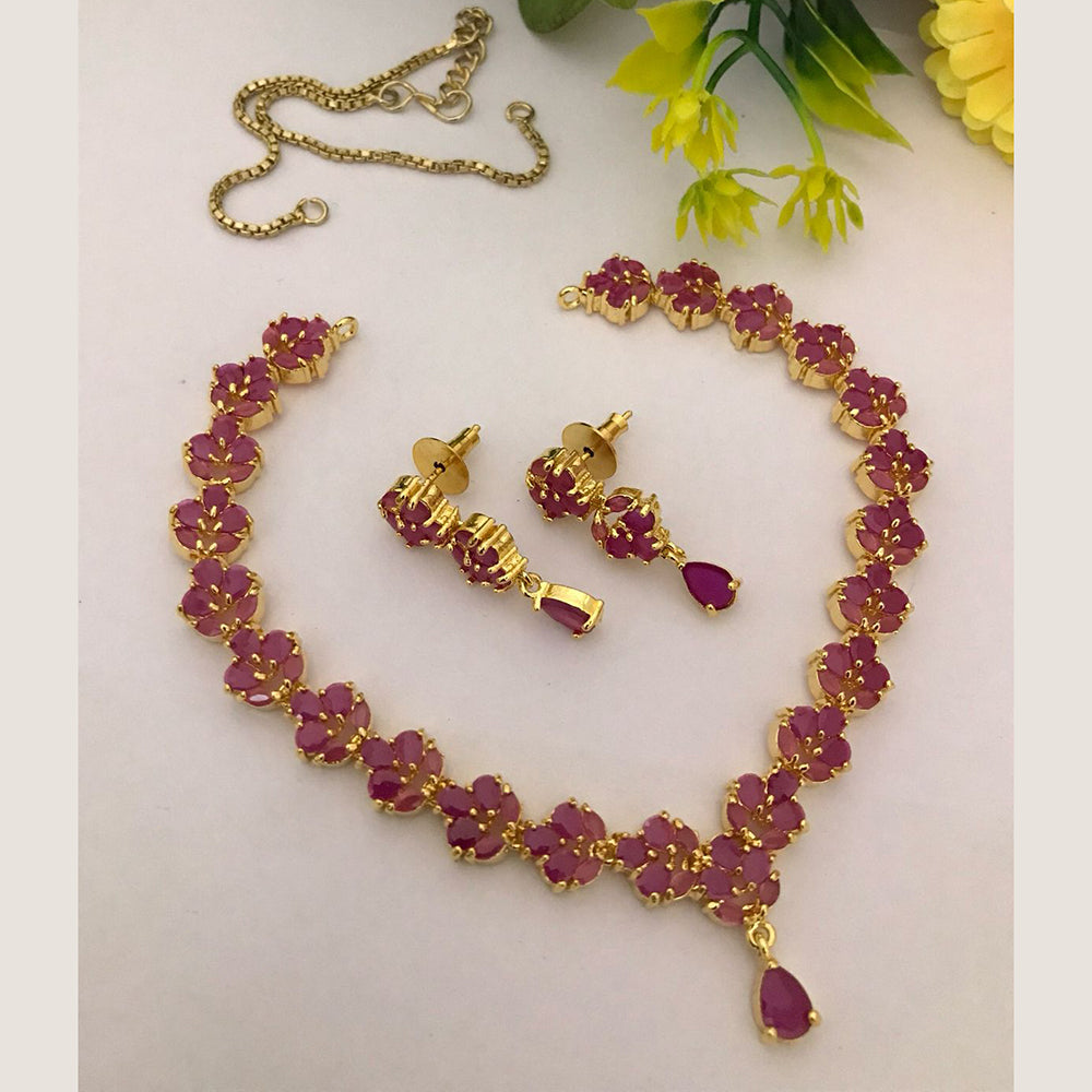FS Collection Sparkling Charm Crystal Necklace Set
