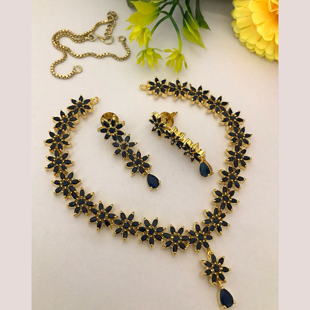 FS Collection Sparkling Charm Crystal Necklace Set