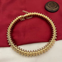 FS Collection Bold Elegance Gold Plated Fashion / Statement Necklace