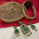 FS Collection Pota Stone Long Necklace Set
