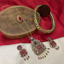 FS Collection Pota Stone Long Necklace Set