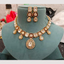 FS Collection Gold Plated Crystal Stone Necklace Set