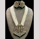 FS Collection Traditional Temple Design Necklace Set with Beads