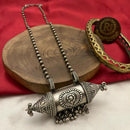 FS Collection Oxidized Plated Long Necklace
