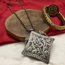 FS Collection Oxidized Plated Long Necklace