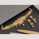 FS Collection Gold Plated Pota Stone And Beads Necklace Set