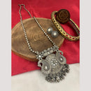 FS Collection Oxidized Plated Long Necklace Set