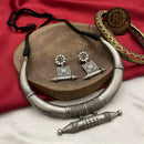 FS Collection Oxidized Plated Necklace Set