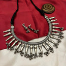 FS Collection Oxidized Plated Necklace Set