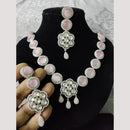 FS Collection Gold Plated Pota Stone And Beads Necklace Set