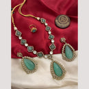 FS Collection Gold Plated Pota Stone Necklace Set