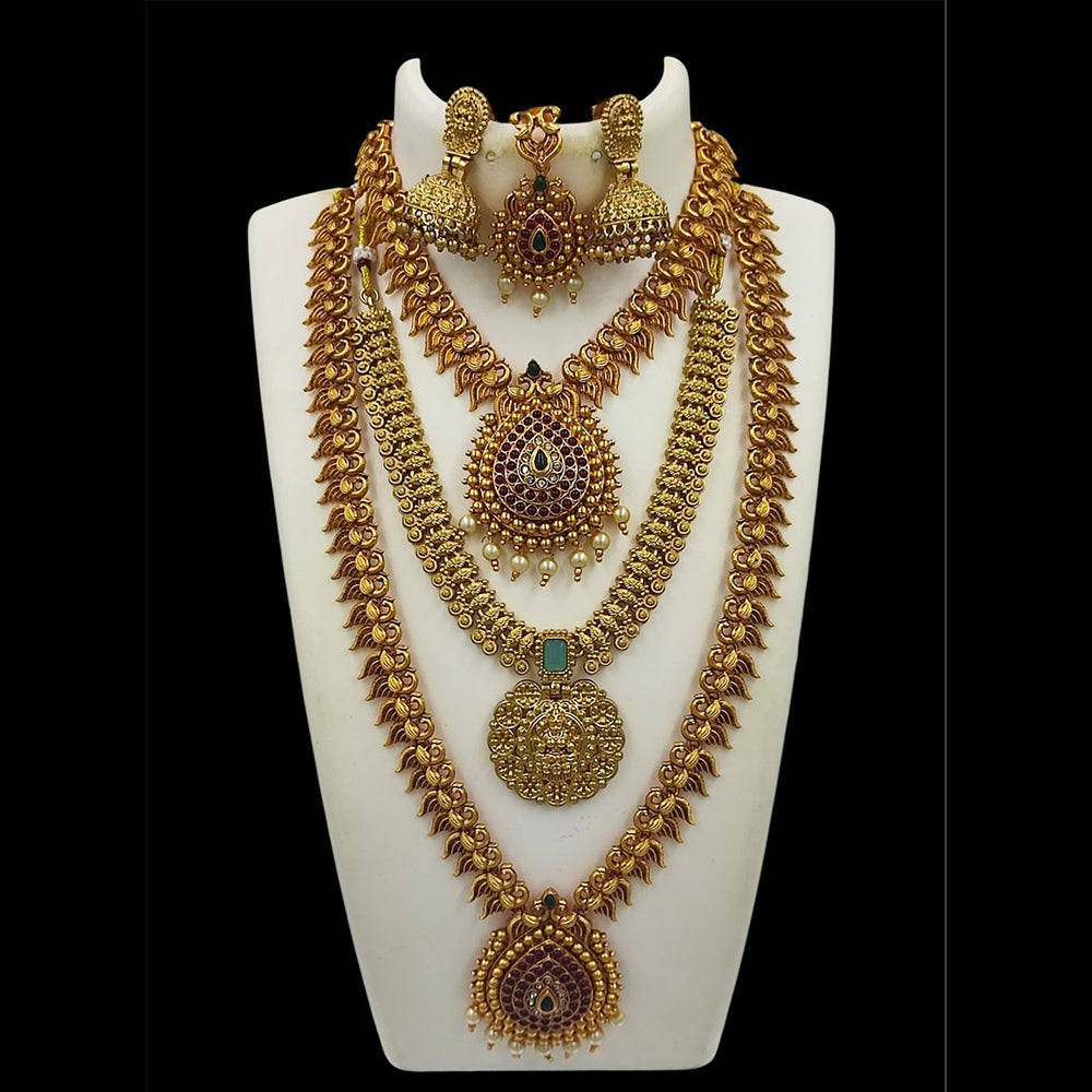 FS Collection Pota Stone Necklace Combo Set